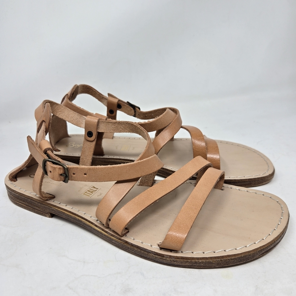 Seychelles Upcycle Vacchetta Strappy Leather Sandals Women’s 8